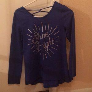 Long sleeve blue shirt